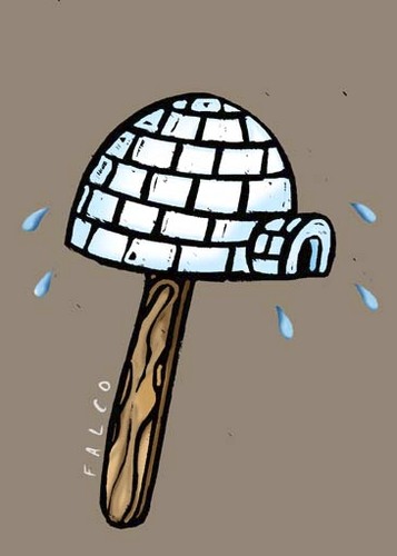 Cartoon: icehouse (medium) by alexfalcocartoons tagged icehouse