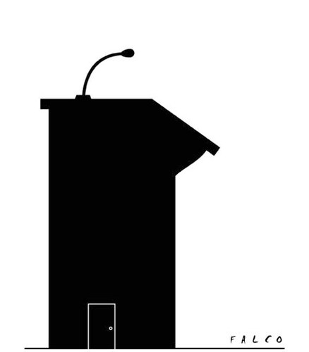 Cartoon: podium (medium) by alexfalcocartoons tagged podium