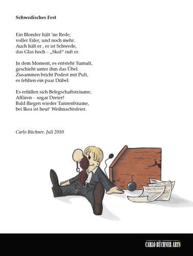Cartoon: Schwedisches Fest (medium) by Carlo Büchner tagged schweden,fest,dübel,rede,pult,weihnachten