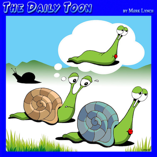 Cartoon: Nude snails (medium) by toons tagged fantasies,slugs,snails,animals,fantasies,slugs,snails,animals