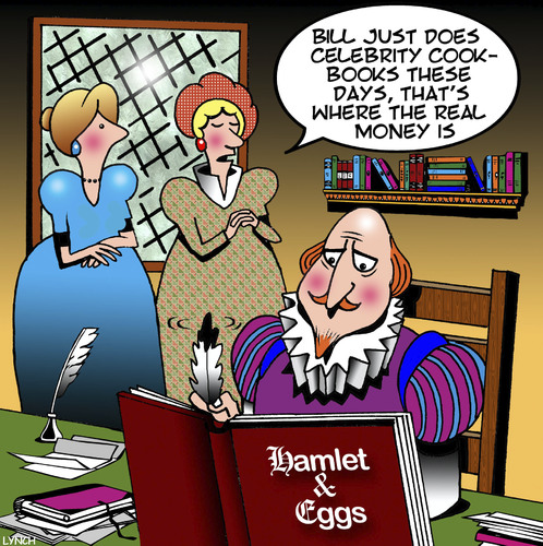 Cartoon: Shakespeare (medium) by toons tagged shakespeare,celebrity,chefs,cook,books,history,recipes,hamlet,shakespeare,celebrity,chefs,cook,books,history,recipes,hamlet