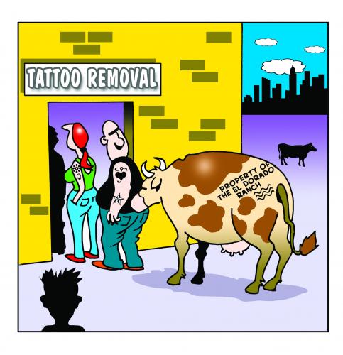 Cartoon: tattoo removal (medium) by toons tagged tattoos,removal,body,