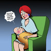 Cartoon: Breastfeeding (small) by toons tagged happy,hour,breastfeeding,babies,motherhood