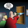 Cartoon: Creepy neighbours (small) by toons tagged spying,neighbours,peeping,tom,binoculars