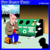 Cartoon: Environment (small) by toons tagged global,warming,climate,change,recycle,bins,promises