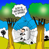 Cartoon: God is a spider (small) by toons tagged spiders,god,sheep,trap,food,feast,insects