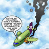 Cartoon: Life jacket demonstration (small) by toons tagged airlines,plane,crash,life,jacket,demonstration,stewardess,pilots