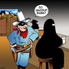 Cartoon: The Lone Ranger (small) by toons tagged burqa,the,lone,ranger,burka,pick,up,lines,old,west,saloons