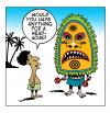 Cartoon: the witchdoctor (small) by toons tagged witchdoctor,medicine,man,hospitals,doctors,patients,medical,natives,headaches,ailments,africa