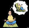Cartoon: True meditation (small) by toons tagged yoga,meditation,recliner,chair,relaxation,remote,control,exercise,beer