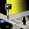 Cartoon: waddle (small) by toons tagged penguins,pedestrians,traffic,lights
