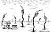 Cartoon: Bio-Ernte (small) by Pfohlmann tagged biosprit,agrosprit,hungerkatastrophe