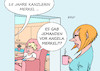 Cartoon: 15 Jahre Merkel (small) by Erl tagged politik,bundekanzlerin,angela,merkel,dienstjubiläum,15,jahre,22,november,2005,kanzlerin,institution,ewigkeit,kinder,selbstverständlichkeit,leben,karikatur,erl