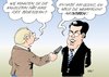 Cartoon: Argument (small) by Erl tagged guttenberg,verteidigungsminister,wehrpflicht,aussetzung,merkel,überzeugen,aussitzen