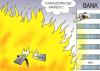 Cartoon: Banken (small) by Erl tagged finanzkrise,bank,banken,bankrott,wallstreet,börse,usa,aktien,aktienindex,feuer,löschen,finanzspritze