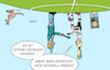 Cartoon: Down Under (small) by Erl tagged politik,sport,fußball,weltmeisterschaft,wm,frauen,australien,neuseeland,down,under,südhalbkugel,erde,interview,spielerin,deutschland,reporter,känguru,karikatur,erl