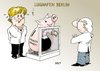 Cartoon: Kontrolle (small) by Erl tagged merkel,schwarz,gelb,cdu,csu,fdp,steuern,steuergeschenk,pleite,schwindel,flughafen,kontrolle,scanner