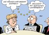 Cartoon: lahmlegen (small) by Erl tagged libyen,gaddafi,eu,sanktionen,deutschland,streik,lokführer,lahmlegen,merkel