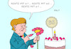 Cartoon: Merkel Geburtstag (small) by Erl tagged politik,bundeskanzlerin,angela,merkel,geburtstag,65,rentenalter,rente,mit,67,amtszeit,ende,große,koalition,cdu,csu,spd,instabil,bruch,geburtstagstorte,kerze,blume,karikatur,erl