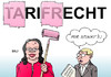 Cartoon: Tarifrecht 2 (small) by Erl tagged tarifrecht,gesetz,arbeitsministerin,nahles,gewerkschaft,spartengewerkschaft,frech,frechheit,wand,farbe,streichen,echt,riechen,stinken,karikatur,erl