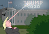 Cartoon: Trump 2020 (small) by Erl tagged politik,usa,wahl,präsidentschaft,präsident,donald,trump,wahlkampf,lügen,lüge,wahrheit,alternative,fakten,rechtspopulismus,nationalismus,rassismus,republikaner,nominierung,feuerwerk,nase,pinocchio,karikatur,erl