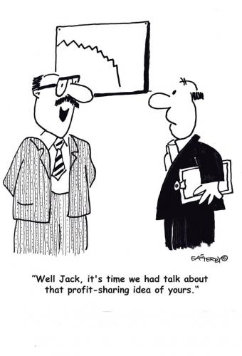 Cartoon: PROFIT SHARING (medium) by EASTERBY tagged business,workplace,office