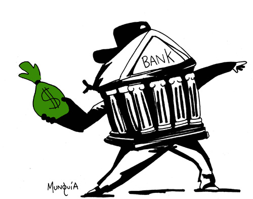 Cartoon: Banksy (medium) by Munguia tagged bank,banksy,famous,paintings,parodies,grafitti,version,cocktail,molotov