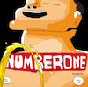 Cartoon: Number One (small) by Munguia tagged the,bends,radiohead,cover,album,parody,parodies,piss,spoof,version,funny,fun