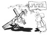 Cartoon: 2013 (small) by Kostas Koufogiorgos tagged merkel,neujahr,ansprache,kreuz,michel,2013,wirtschaft,krise,deutschland,karikatur,kostas,koufogiorgos