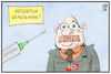 Cartoon: AfD Sachsen-Anhalt (small) by Kostas Koufogiorgos tagged karikatur,koufogiorgos,illustration,cartoon,afd,sachsen,anhalt,spritze,impfung,impfzentrum,vaxxie,landtagswahl