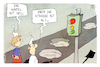 Cartoon: Ampel-Regierung (small) by Kostas Koufogiorgos tagged karikatur,koufogiorgos,illustration,cartoon,ampel,regierung,strasse,schlagloch,pandemie,klima