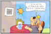 Cartoon: Arktische Temperaturen (small) by Kostas Koufogiorgos tagged karikatur,koufogiorgos,illustration,cartoon,arktis,temperatur,rekord,sommer,heiß,hitze,klima,klimawandel