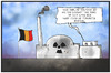 Cartoon: Atomkraft (small) by Kostas Koufogiorgos tagged karikatur,koufogiorgos,illustration,cartoon,akw,atomkraft,sicherheit,belgien,doel,terrorismus,nuklear,energie,panne,meiler