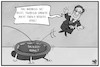 Cartoon: Auftrieb für Laschet (small) by Kostas Koufogiorgos tagged karikatur,koufogiorgos,illustration,cartoon,laschet,cdu,trampolin,baerbock,sport,auftrieb,sachsen,anhalt