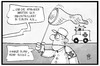 Cartoon: Bernd Höcke (small) by Kostas Koufogiorgos tagged karikatur,koufogiorgos,illustration,cartoon,hoecke,afd,rassismus,afrikaner,europaer,einweisung,verwirrt,arzt,krankenwagen,politik