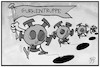 Cartoon: Corona-Ausbruch (small) by Kostas Koufogiorgos tagged karikatur,koufogiorgos,illustration,cartoon,corona,ausbruch,erte,erntehelfer,gurken,gurkentruppe,pandemie,virus