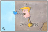 Cartoon: Das Trump sche Pendel (small) by Kostas Koufogiorgos tagged karikatur,koufogiorgos,illustration,cartoon,trump,pendel,twitter,vogel,kuckuck,kuckucksuhr,ja,nein,entscheidung,ausschlag,usa,präsident,unberechenbar