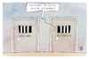 Cartoon: Der Wirecard-Prozess beginnt (small) by Kostas Koufogiorgos tagged karikatur,koufogiorgos,wirecard,reichsbürger,zelle,gefängnis,haft,prozess,reichsmark
