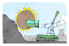 Cartoon: Grüne Energie (small) by Kostas Koufogiorgos tagged karikatur,koufogiorgos,kohle,die,grünen,energie,kohlekraft,sonnenblume