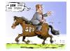 Cartoon: ICH lenke das Pferd! (small) by Kostas Koufogiorgos tagged beck,spd,krise,wahl,linke,ypsilanti,kostas,koufogiorgos,