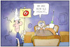 Cartoon: Impfquote (small) by Kostas Koufogiorgos tagged karikatur,koufogiorgos,illustration,cartoon,impfstatus,mann,frau,sex,spritze,impfung,corona,querdenker