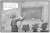 Cartoon: Impfungen für Lehrer (small) by Kostas Koufogiorgos tagged karikatur,koufogiorgos,illustration,cartoon,impfung,impfstoff,lehrer,schüler,mathe,gleichung,lösung,spritze,corona,pandemie