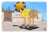 Cartoon: Infektionsschutzgesetz (small) by Kostas Koufogiorgos tagged karikatur,koufogiorgos,infektionsschutzgesetz,corona,freedom,day,trojanisch,pferd,mythologie