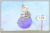 Cartoon: Inflation (small) by Kostas Koufogiorgos tagged karikatur,koufogiorgos,illustration,cartoon,inflation,lagarde,ezb,inflationsziel