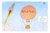 Cartoon: Inflation und Inzidenz (small) by Kostas Koufogiorgos tagged karikatur,koufogiorgos,illustration,cartoon,inflation,inzidenz,corona,fallzahlen,rakete,ballon,verkehr,luft