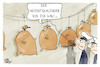 Cartoon: Kailis Adventskalender (small) by Kostas Koufogiorgos tagged karikatur,koufogiorgos,kaili,adventskalender,geldsack,bestechung,korruption,eu