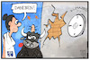 Cartoon: Klimaziele (small) by Kostas Koufogiorgos tagged karikatur,koufogiorgos,illustration,cartoon,klima,eu,europa,stier,ziel,treffer,umwelt,schutz,klimawandel