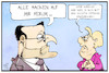 Cartoon: Kritik an Spahn (small) by Kostas Koufogiorgos tagged karikatur,koufogiorgos,illustration,cartoon,spahn,merkel,vertrauen,masken,gesundheitsminister,kritik