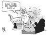 Cartoon: Lang lebe die Eiserne Lady! (small) by Kostas Koufogiorgos tagged thatcher,eiserne,lady,merkel,europa,england,karikatur,kostas,koufogiorgos