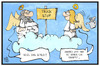 Cartoon: Manfred Krug (small) by Kostas Koufogiorgos tagged karikatur,koufogiorgos,illustration,cartoon,manfred,krug,tor,himmelspforte,auf,achse,schauspieler,engel,himmel,paradies